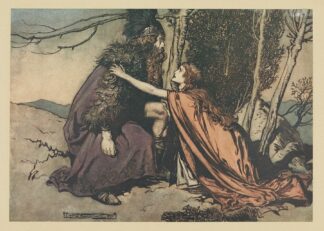 ‘Father! Father! Tell me what ails thee, With dismay thou art filling thy child! by Arthur Rackham