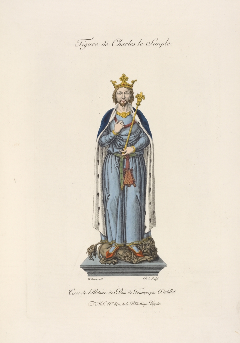 Figure de Charles le simple. by Nicolas Xavier Willemin