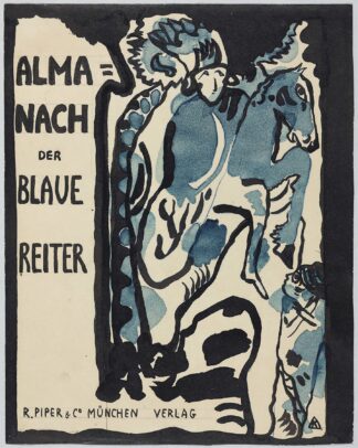 Final design for the cover of the almanac ‘The Blue Rider’ by Wassily Kandinsky