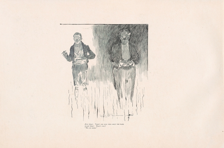 First shade; There’s one good thing about this place by Charles Dana Gibson