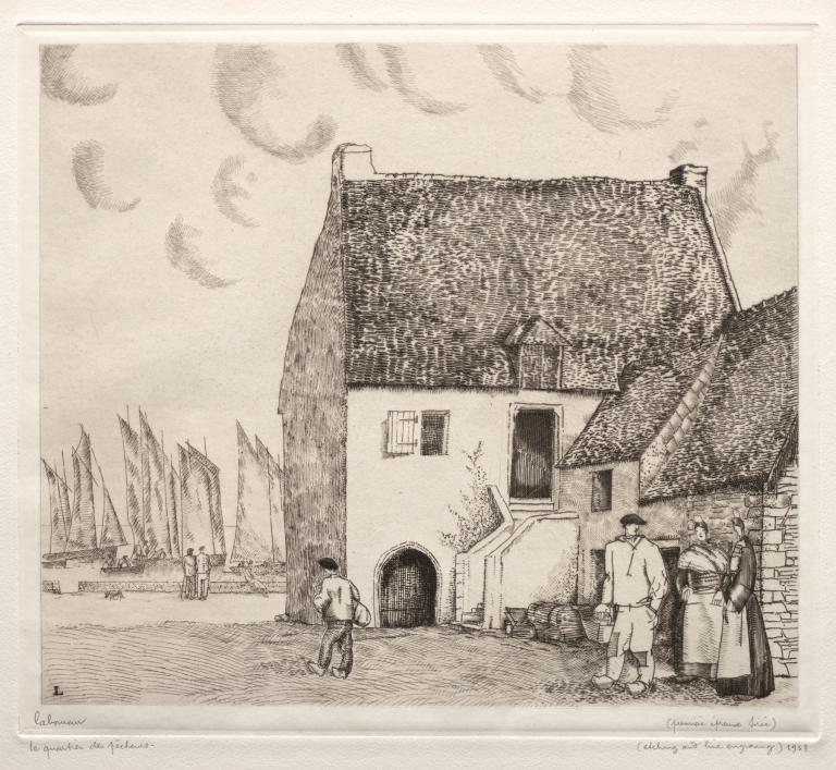 Fishermen’s Quarters by Jean-Émile Laboureur