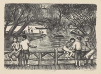 Fishing in the Park by Richard Lindsey William