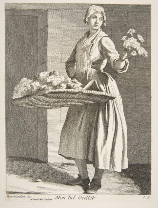 Flower Vendor by Edmé Bouchardon