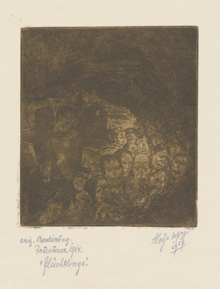 Flüchtlinge by Aloys Wach