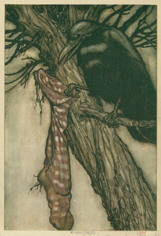 For years he had been quietly filling his stocking by Arthur Rackham