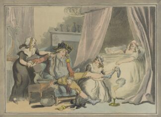 Four o’clock in town by Thomas Rowlandson
