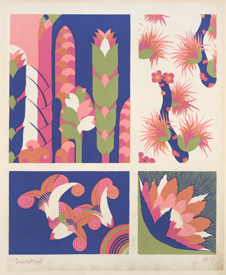 Four plant form compositions 4 by André Durenceau