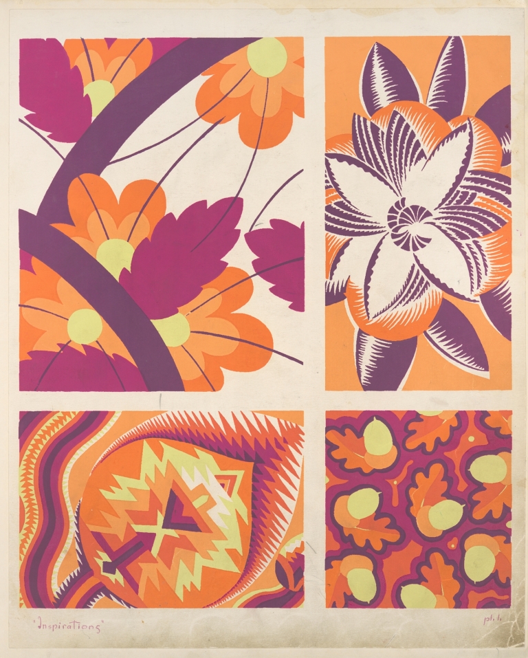 Four plant form compositions by André Durenceau