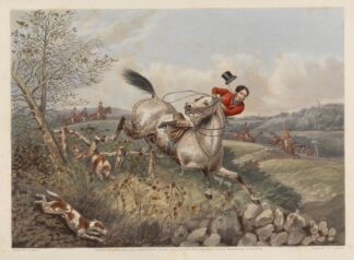 Fox Hunting; Fores’s Hunting Casualties – A Mutual Determination by Henry Thomas Alken