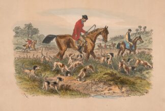 Fox-Hunting Sketches; No. 1. Going to Cover by Hablot Knight Browne