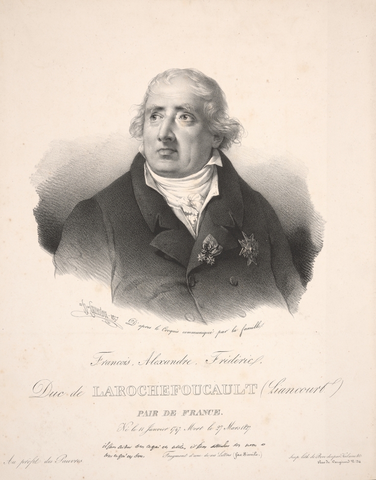 Francois, Alexandre, Frederic, Duc de Larochefoucault by Henri Grévedon
