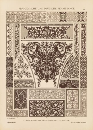 Franzosische und Deutsche Renaissance – Flachornamente verschiedener Techniken by Heinrich Dolmetsch