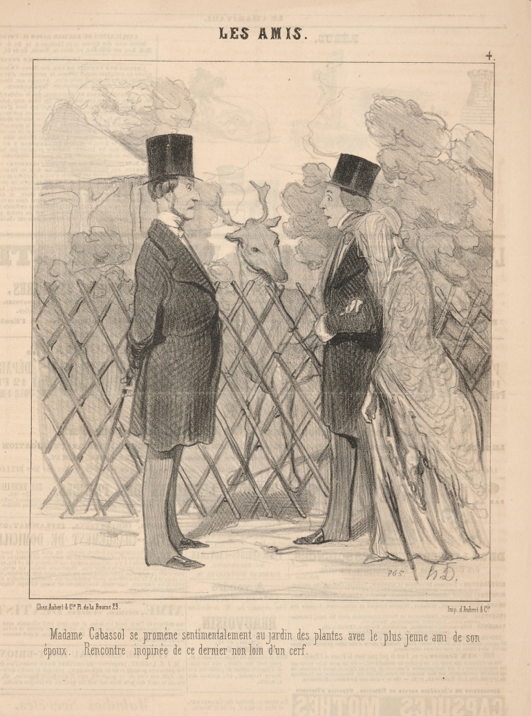Friends by Honoré Daumier