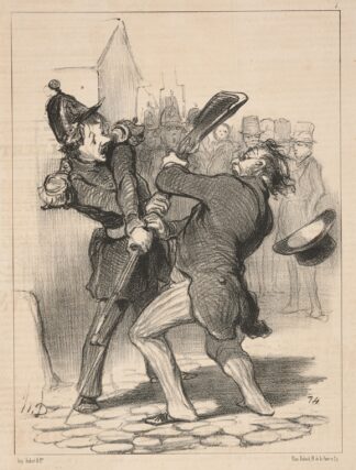 Friends of the Peace – Result of Speech of Coquerel by Honoré Daumier