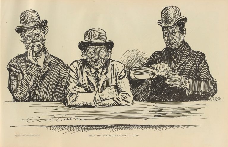 From the bartender’s point of view by Charles Dana Gibson