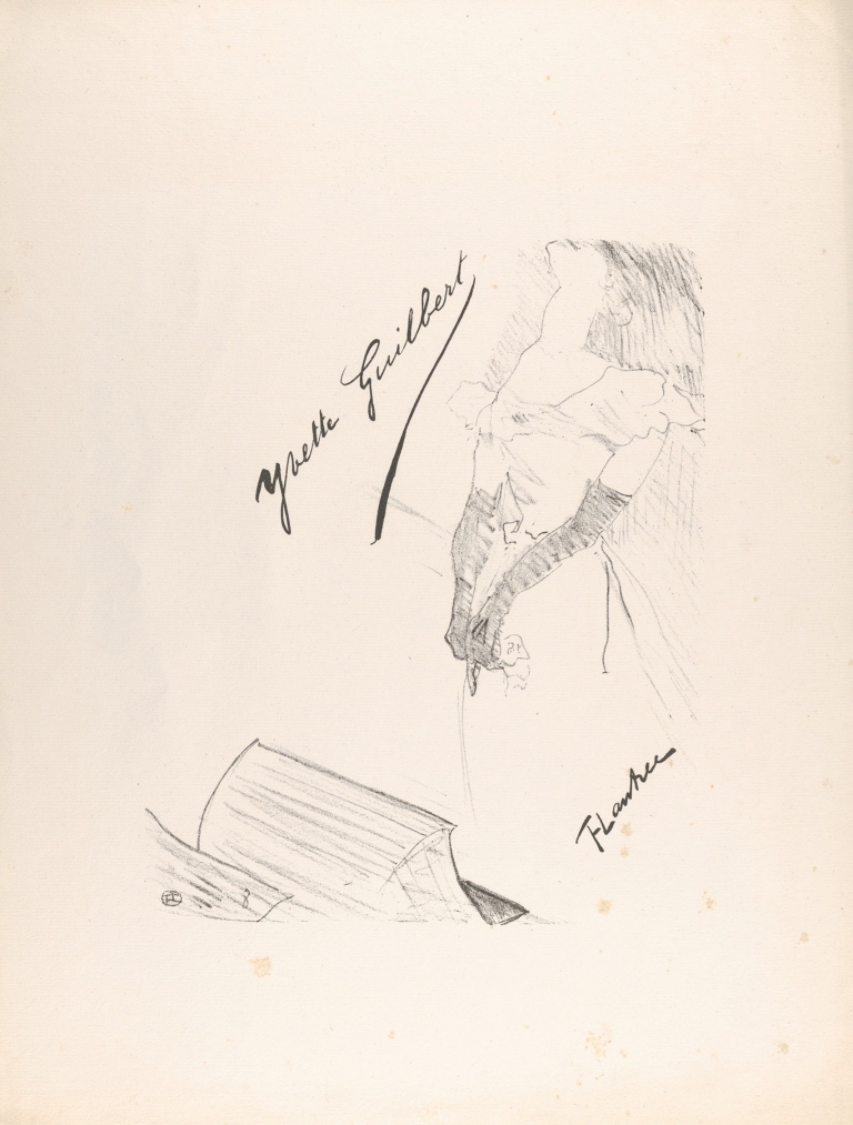 Frontispiece – Yvette Guilbert before the Prompter’s Box by Henri de Toulouse-Lautrec