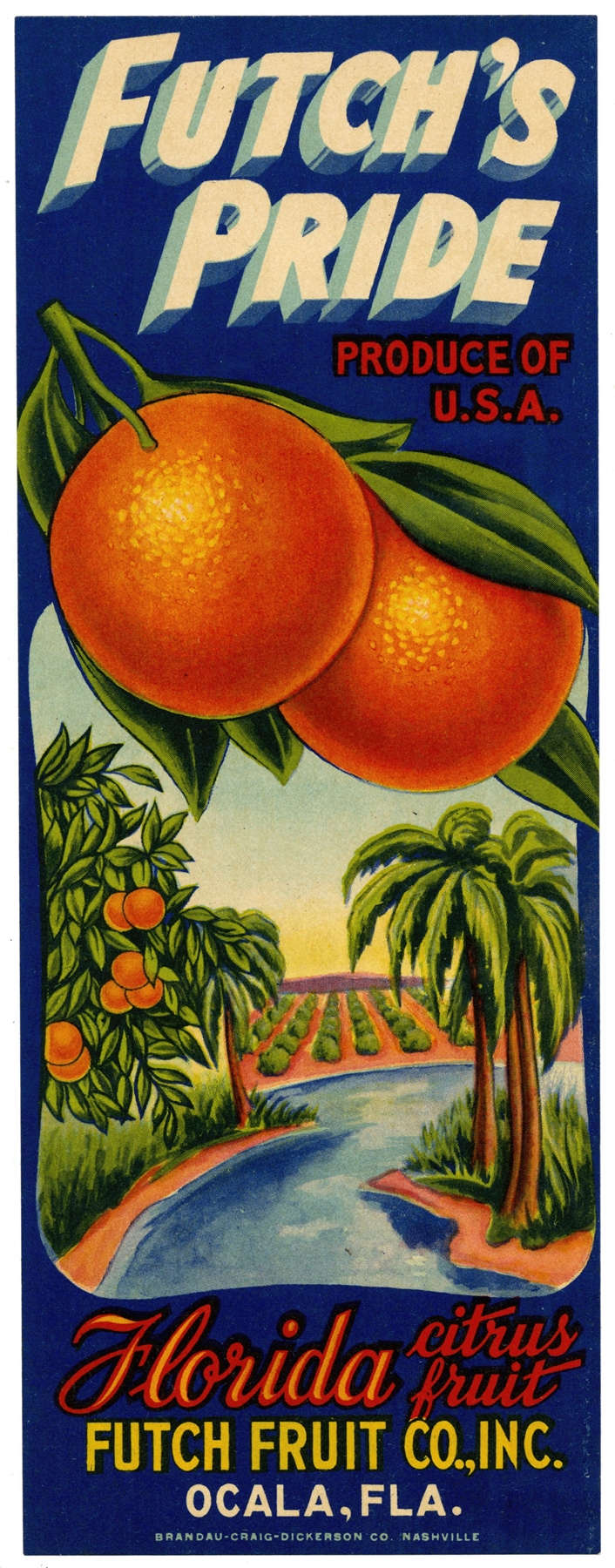 Futch’s Pride Citrus Label by Anonymous