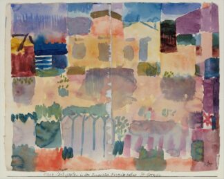 Garden in St. Germain, The European Quarter Near Tunis by Paul Klee