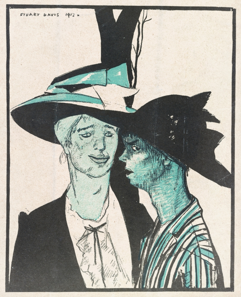 Gee, Mag, think of us bein’ on a magazine cover! by Stuart Davis