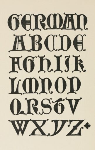 German Uncial Gothic Capitals From a Brass by Frank Chouteau Brown