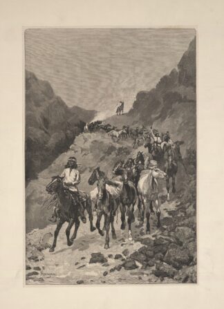Geronimo and his band returning from a raid into Mexico by Frederic Remington