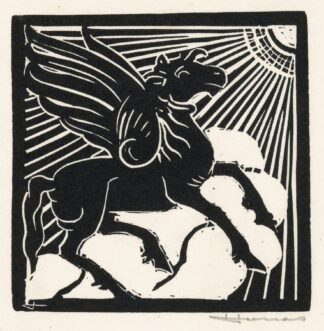Gevleugeld paard by Henri Jonas