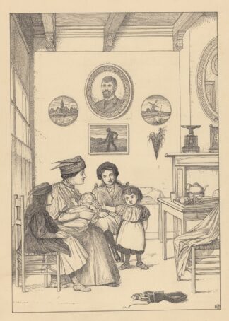 Gezelschap met baby by Willem Pothast
