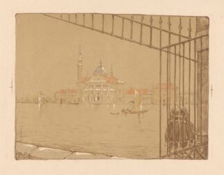 Gezicht op Venetië met de Chiesa di San Giorgio Maggiore by Reinier Willem Petrus de Vries