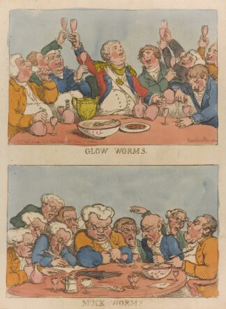 Glow worms. Muck worms by Thomas Rowlandson