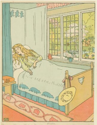 Goldilocks asleep by Leonard Leslie Brooke