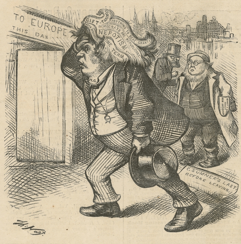 Good-bye! My poor brain demands rest by Thomas Nast