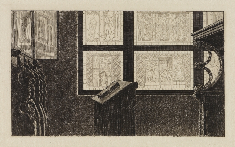 Gothisches Zimmer im Kunstgewerbe-Museum by Max Klinger