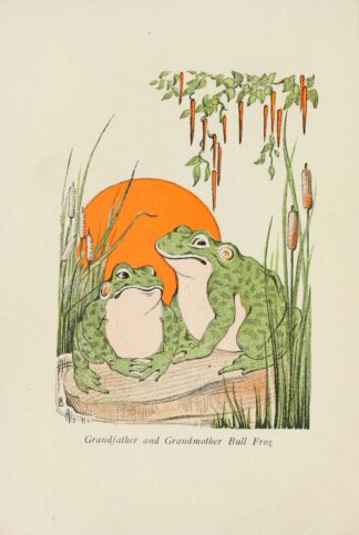 Grandfather and Grandmother bull frog by Elizabeth Stafford Fry