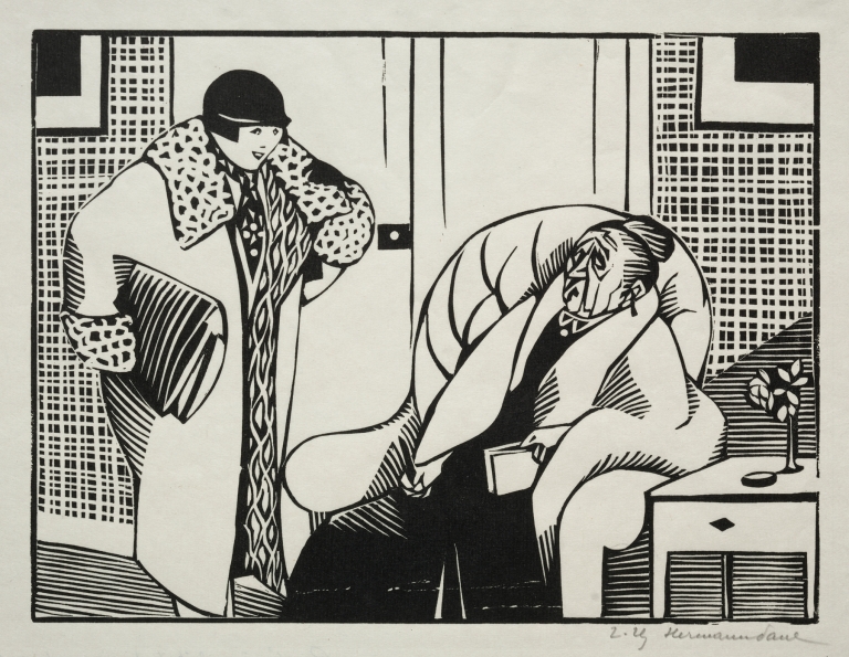 Grand’mère, it était passioment aujourd’hui le cours sur Malthus by Hermann Paul