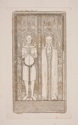 Gravplade. Anders Bondesen og hustru by Oluf Olufsen Bagge