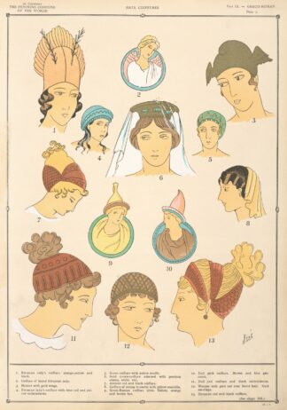Greco-Roman – Hats, coiffures by Paul Louis de Giafferri