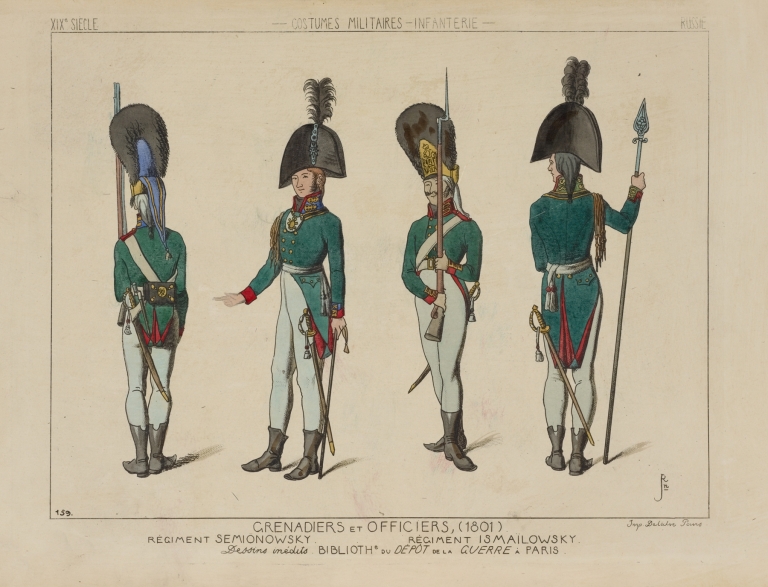 Grenadiers et officiers, by Raphaël Jacquemin