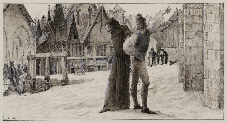 Gringoire a plusieurs bonnes idées de suite rue des Bernardins by Luc-Olivier Merson