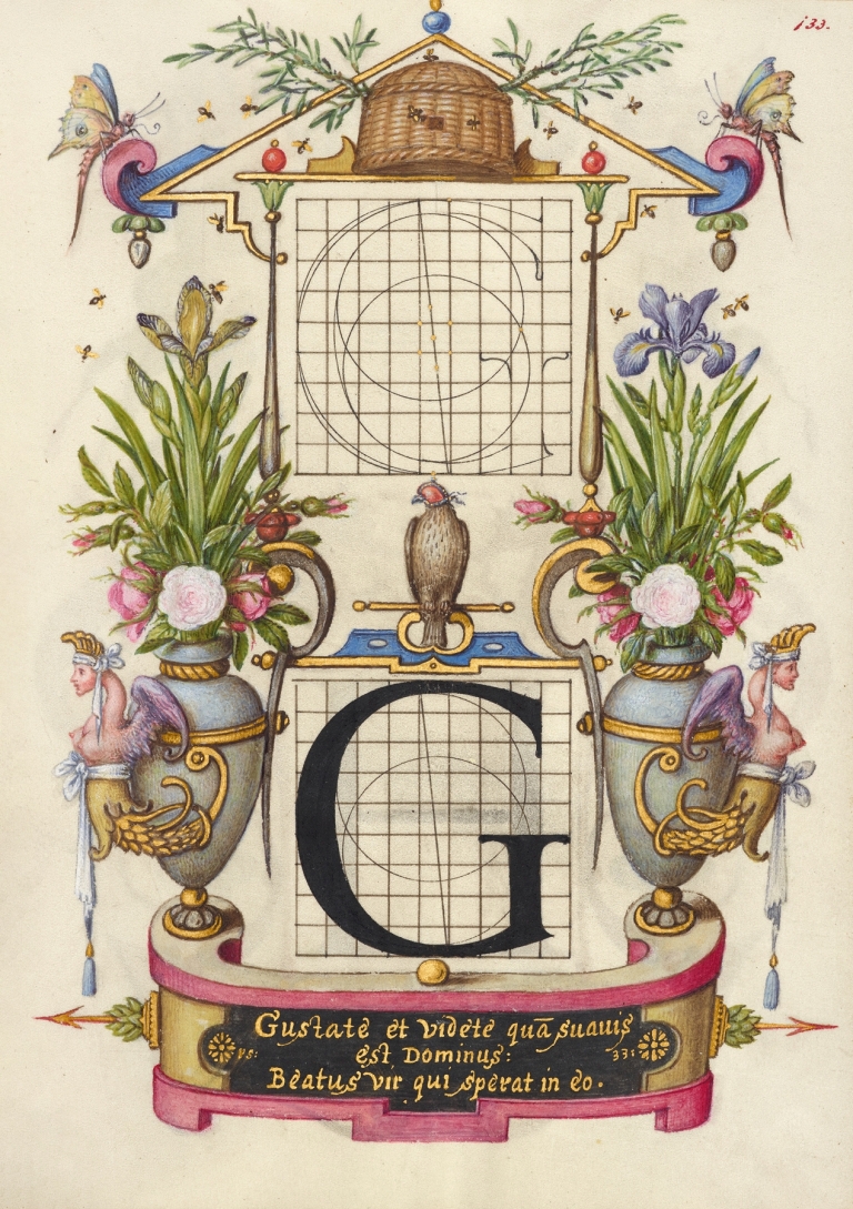 Guide for Constructing the Letter G by Joris Hoefnagel