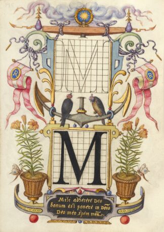 Guide for Constructing the Letter M by Joris Hoefnagel