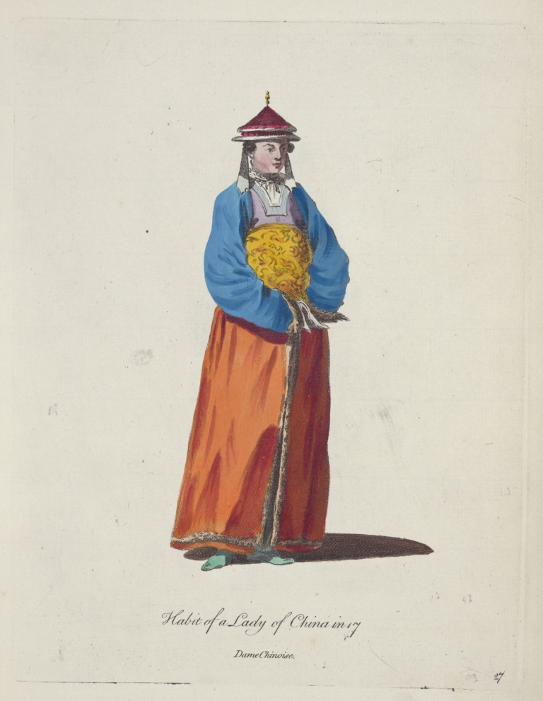 Habit of a lady of China. Dame Chinoise. by Charles Grignion
