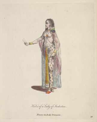 Habit of a lady of Indostan. Femme des Indes Orientales 2 by Charles Grignion
