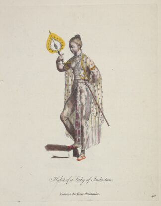 Habit of a lady of Indostan. Femme des Indes Orientales 3 by Charles Grignion