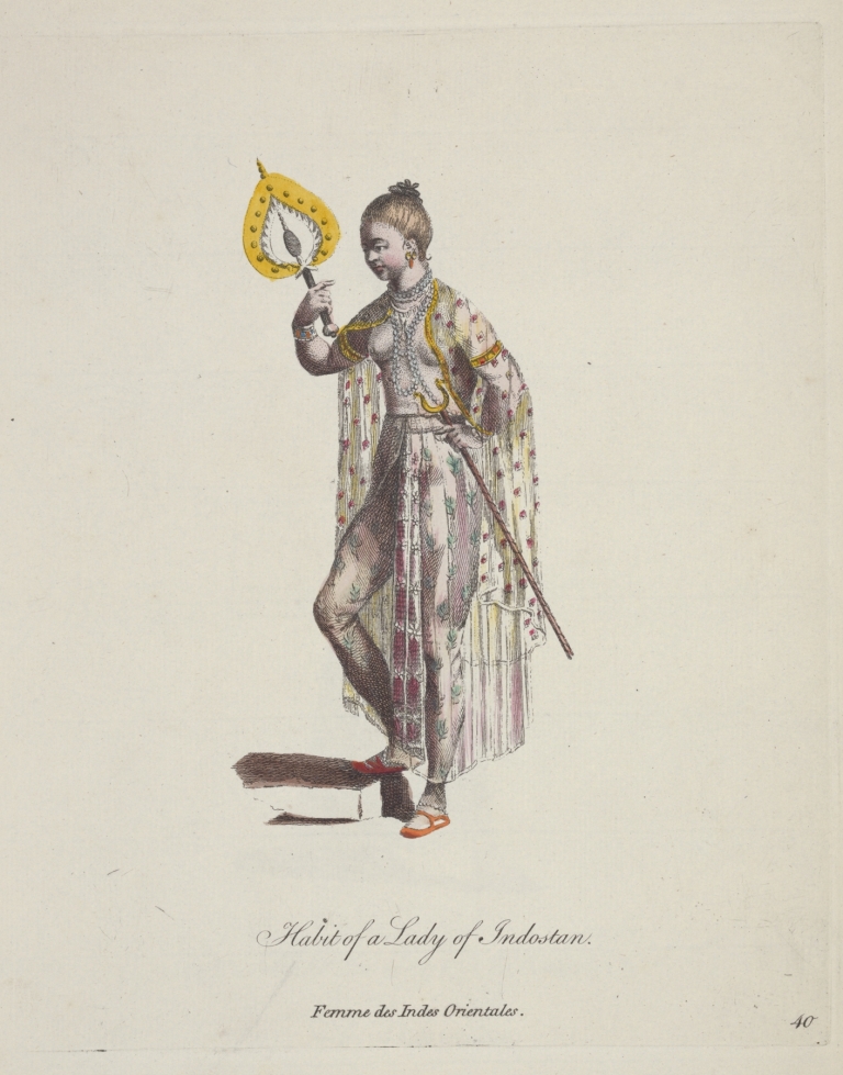 Habit of a lady of Indostan. Femme des Indes Orientales 3 by Charles Grignion