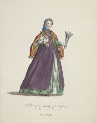 Habit of a lady of Naples. Fille de Naples. by Charles Grignion