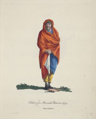 Habit of a Moorish priest in 1695. Pretre de Maroc. by Charles Grignion