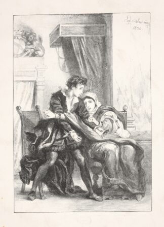 Hamlet and the Queen by Eugène Delacroix