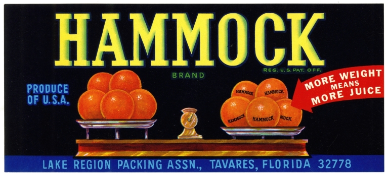 Hammock Brand Citrus Label by Anonymous