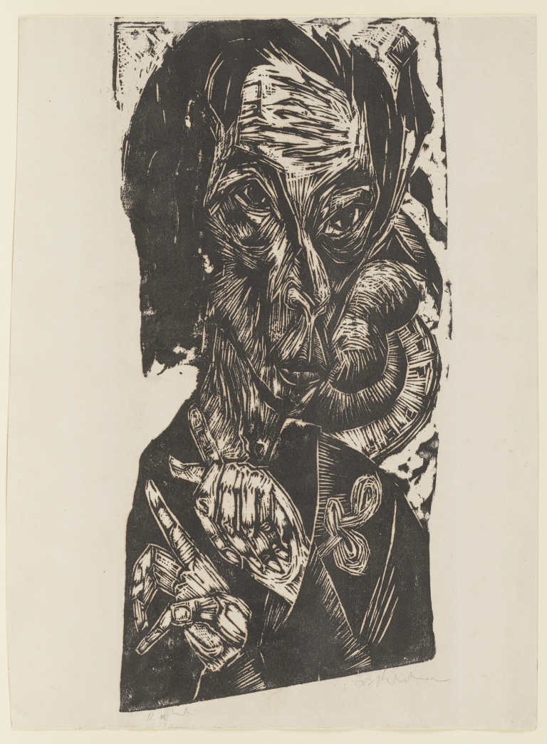 Head of a Sick Man by Ernst Ludwig Kirchner