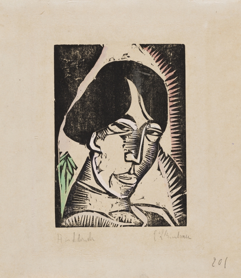 Head of Erna by Ernst Ludwig Kirchner